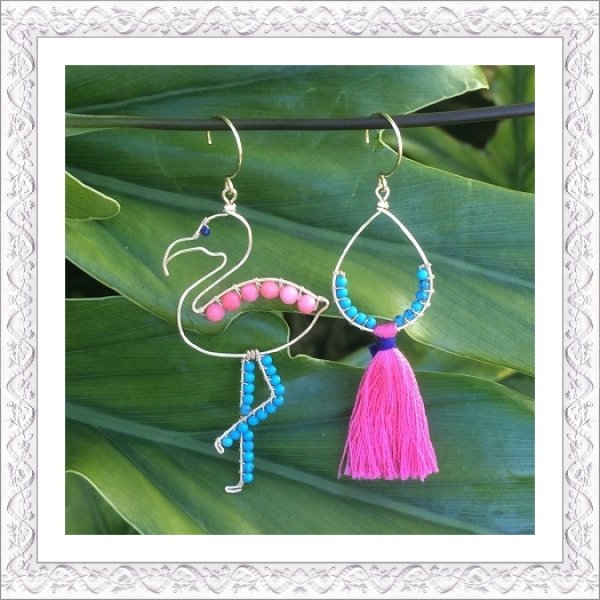 Flamingo Pierce/Earring